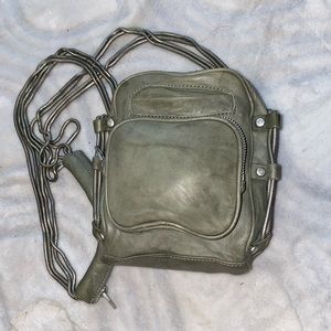 RARE FIND. Alexander Wang Lamb-Skin Crossbody Bag with Silver Hardware.